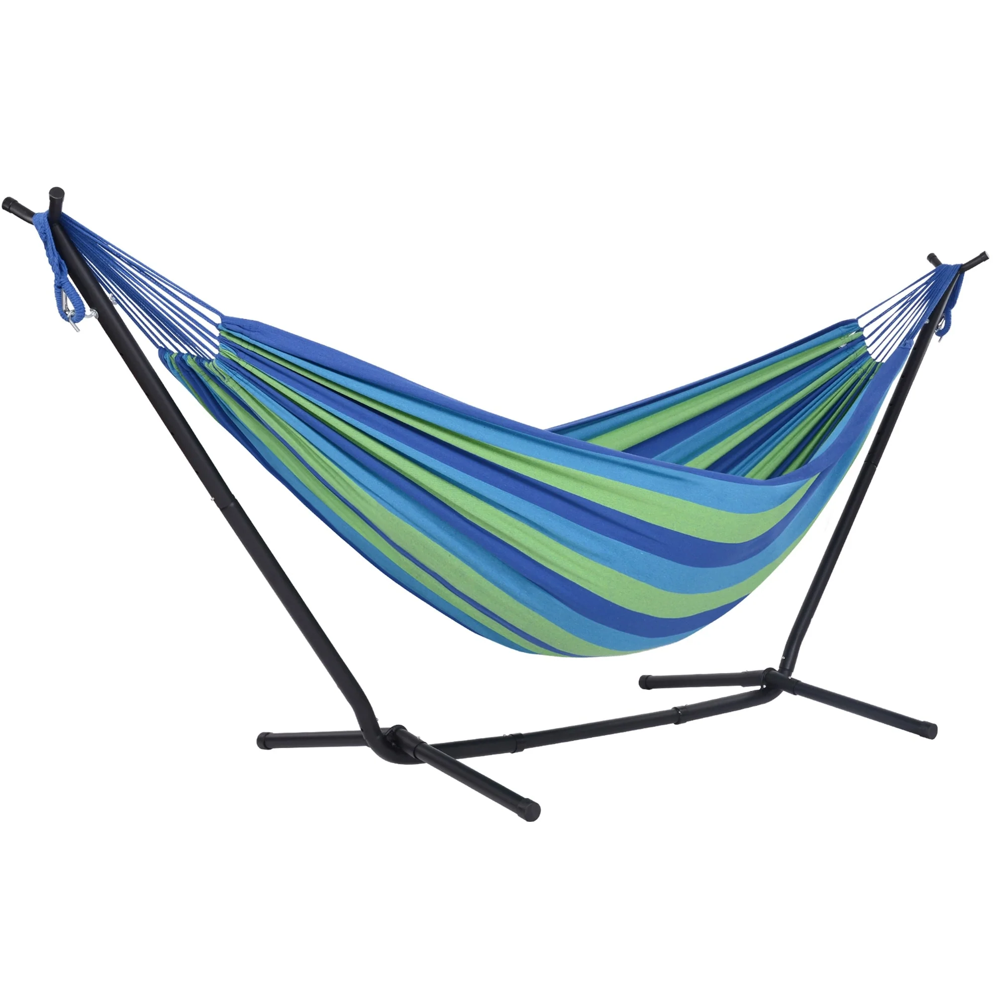10.7 ft. 2-Person Brazilian-Style hammock with Stand - Convertible