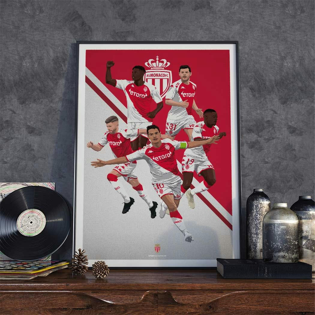 FOOT - Affiche Foot - As Monaco Les Princes 40x60cm