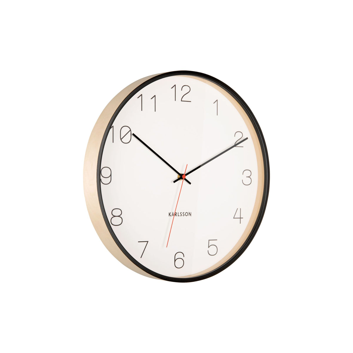Karlsson wandklok Joy - zwart - Ø40cm