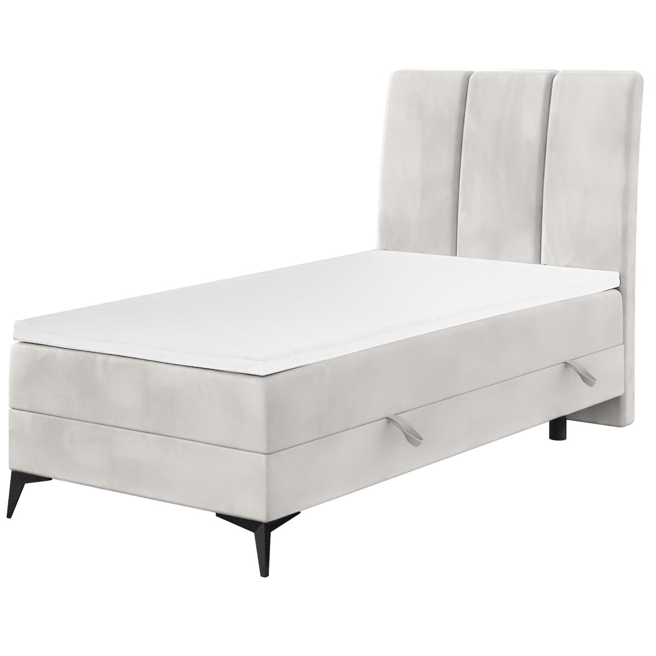 Łóżko kontynentalne ABERT 80x200 prawy magic velvet 2250