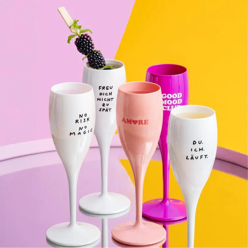 Sektglas 4er-Set Color Up