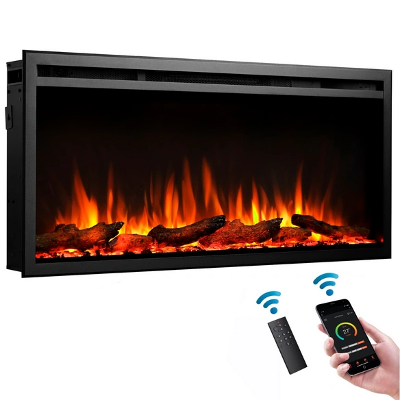 Elektrokamin, »AT-40«, 1500 W, 14,6x101,6x48 cm, schwarz