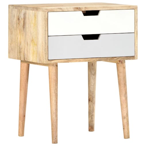 NNEVL Bedside Cabinet 47x35x59 cm Solid Wood Mango