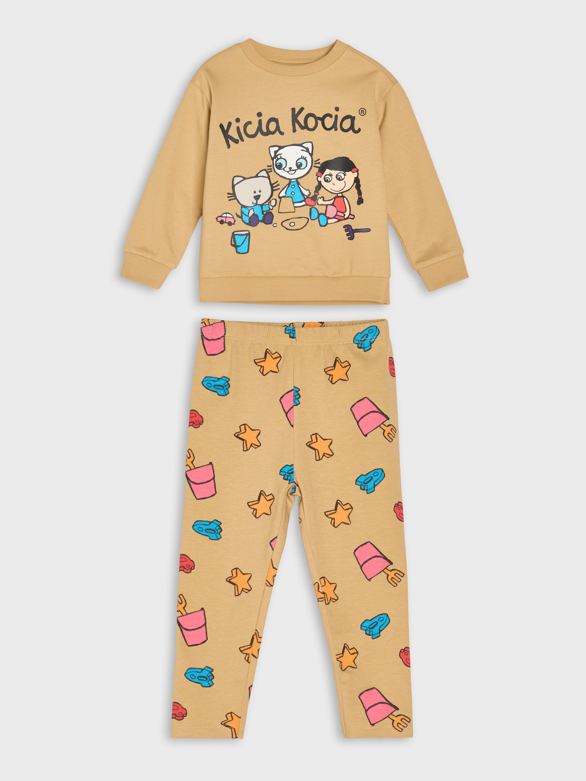Bawełniany komplet: bluza i legginsy Kicia Kocia