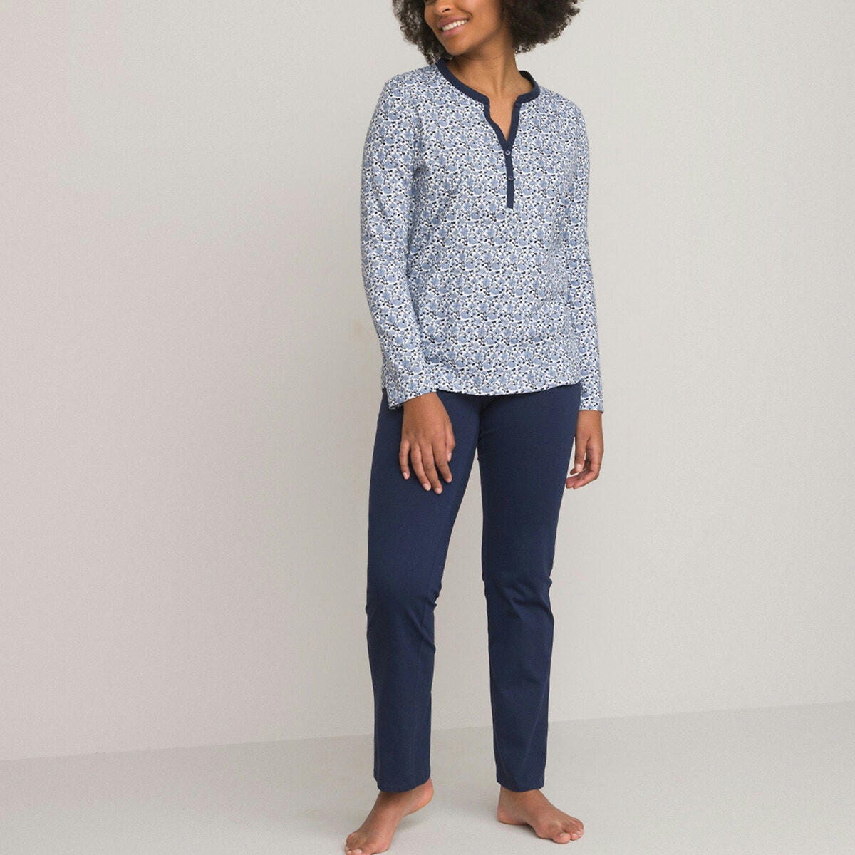 Pyjama imprimé, pur coton