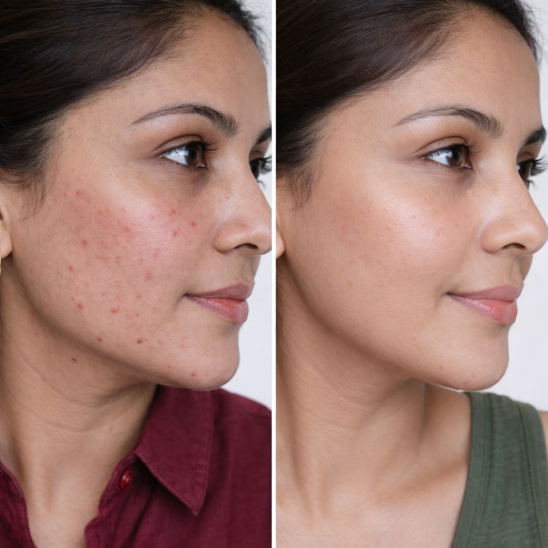 Nikki Temple LED Face Mask ClearSkin Glow II Mask for Reducing Wrinkles & Acne, White