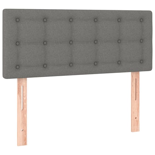 NNEVL Headboard Dark Grey 100x5x78/88 cm Fabric