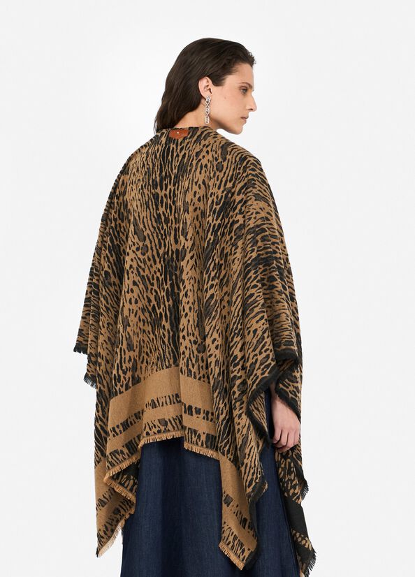Poncho animalier