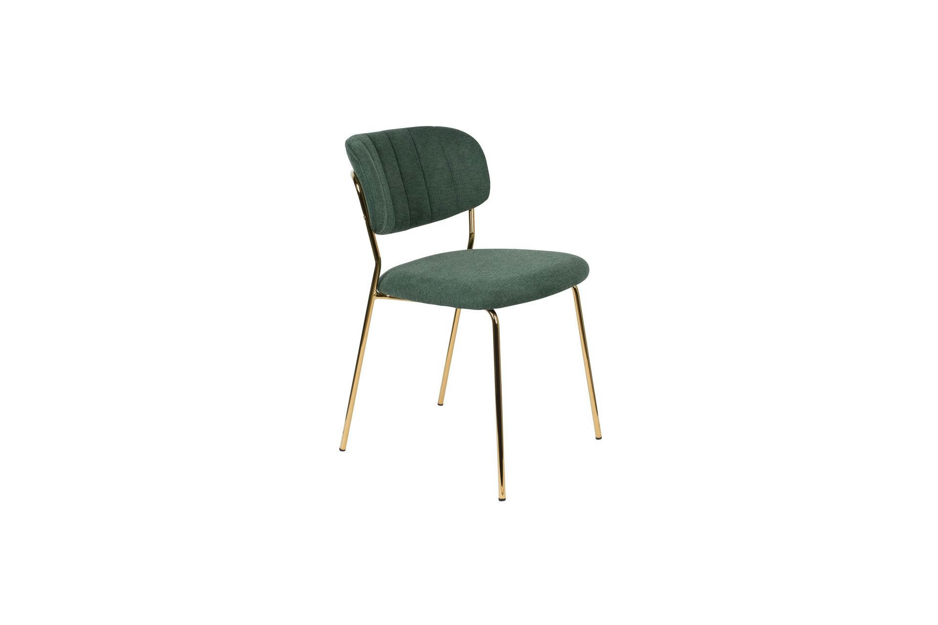 RIDGE RIB - Chaise en tissu vert foncé