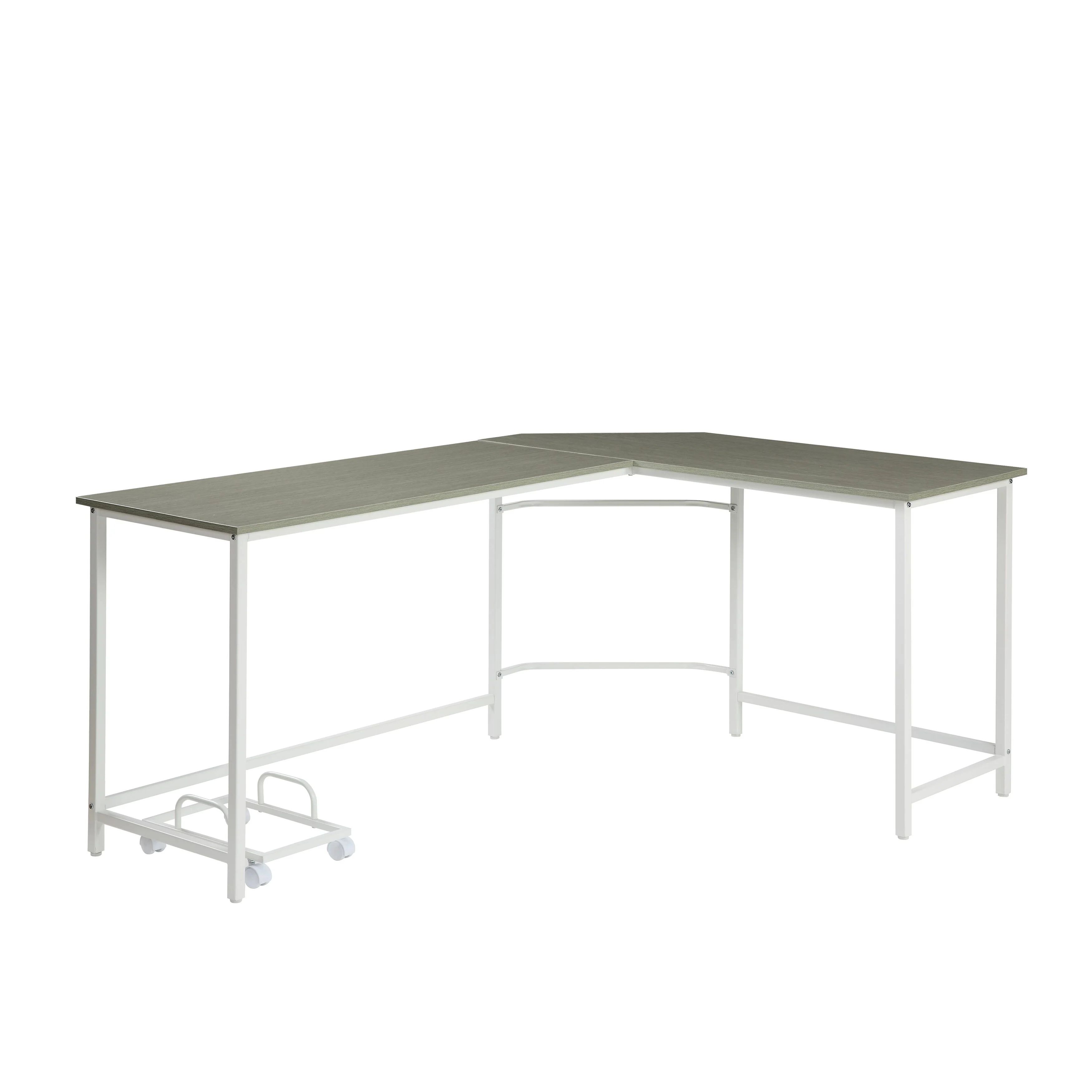 Bambina Gray & White Finish Computer Desk