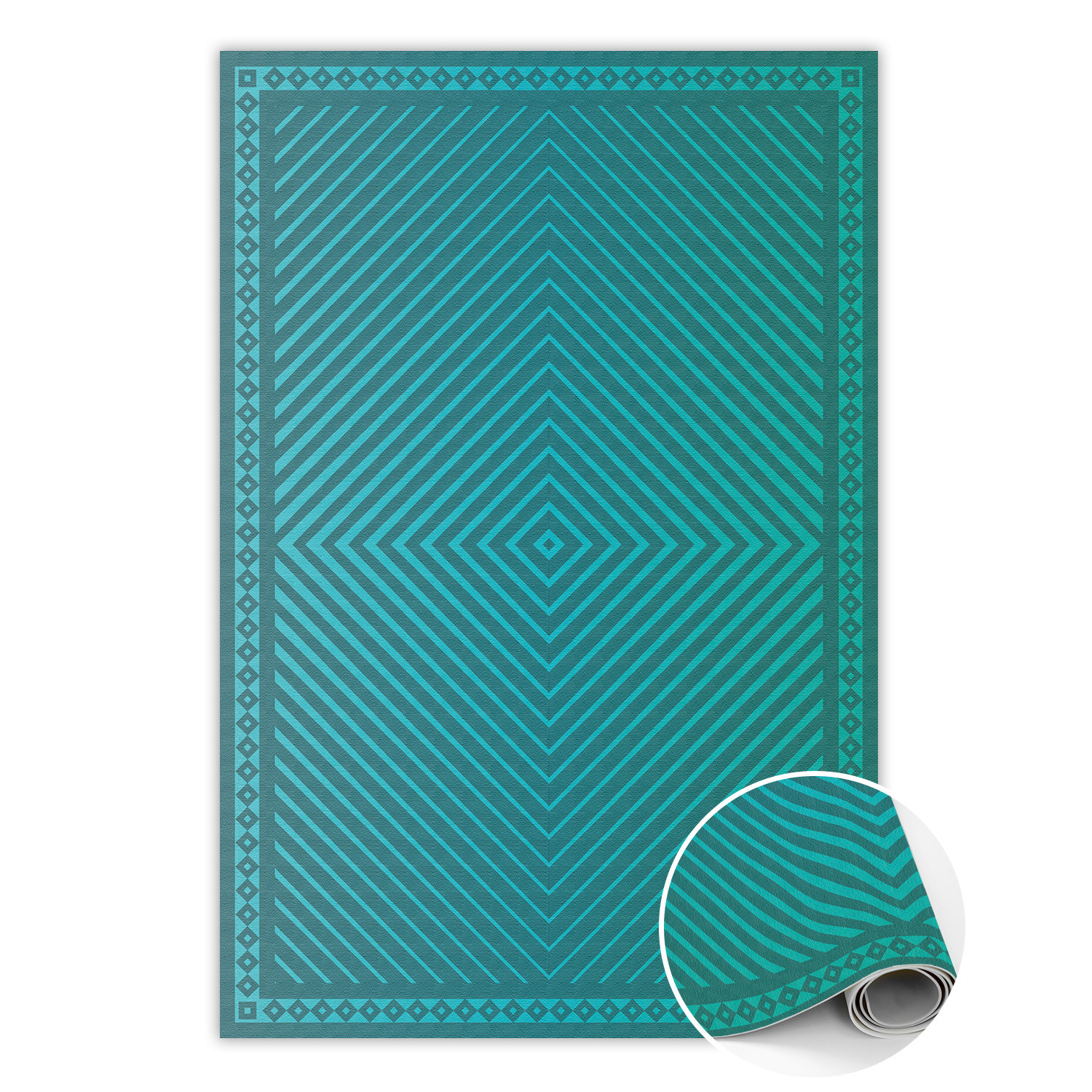 Modny winylowy dywan Geometryczne romby 60 x 90 cm