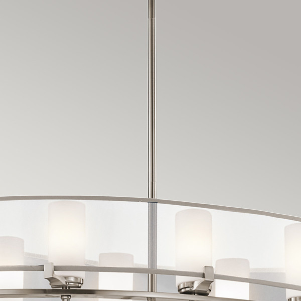 Lampa wisząca klasyczny pewter Saldana 8xG9x3W Kichler
