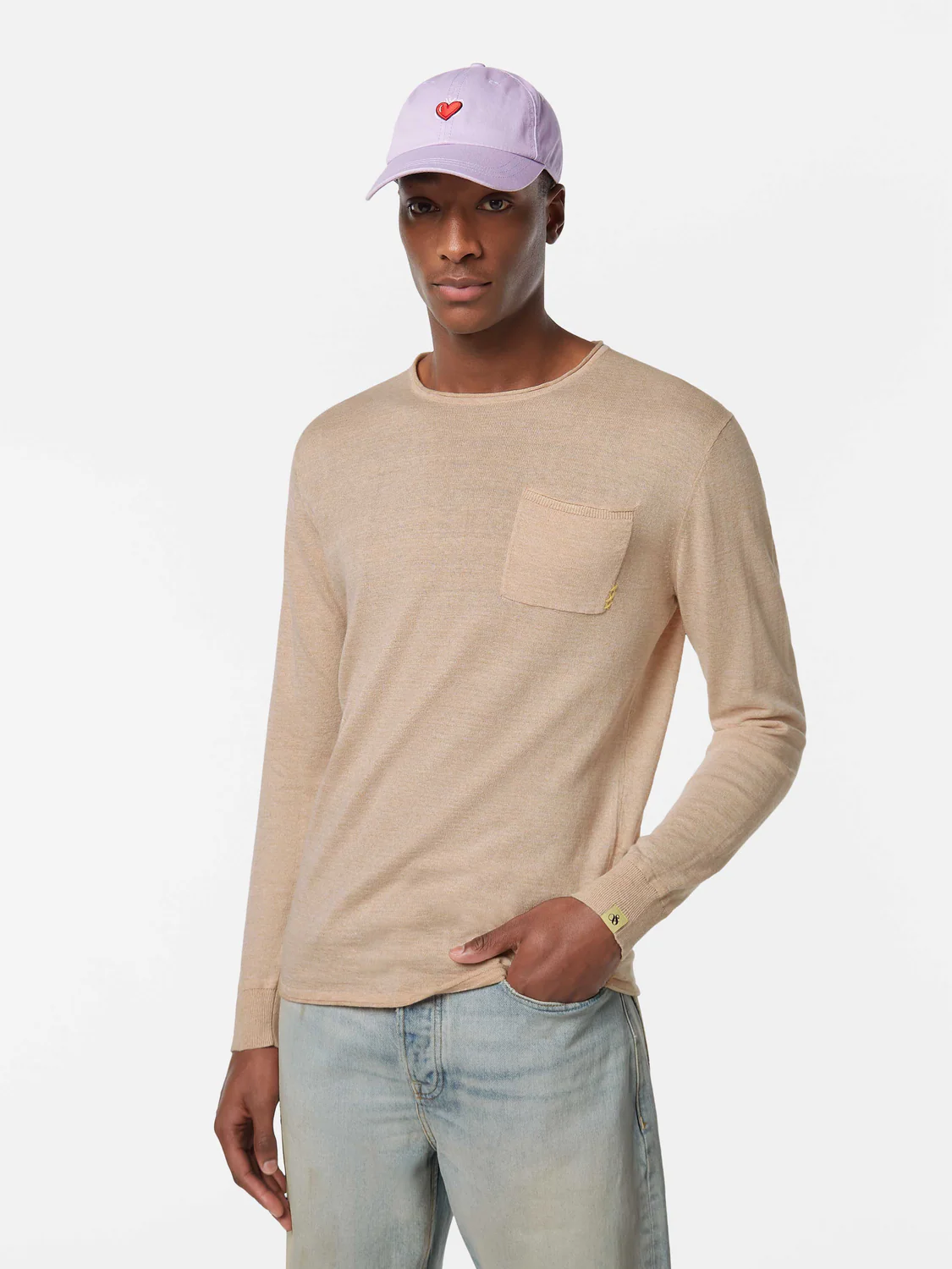 Linen-Blend Jumper