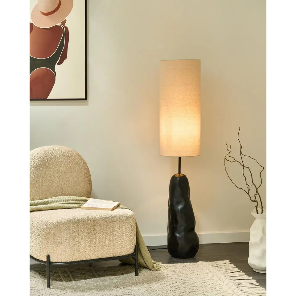 SELB - Staande lamp - Zwart - Keramiek