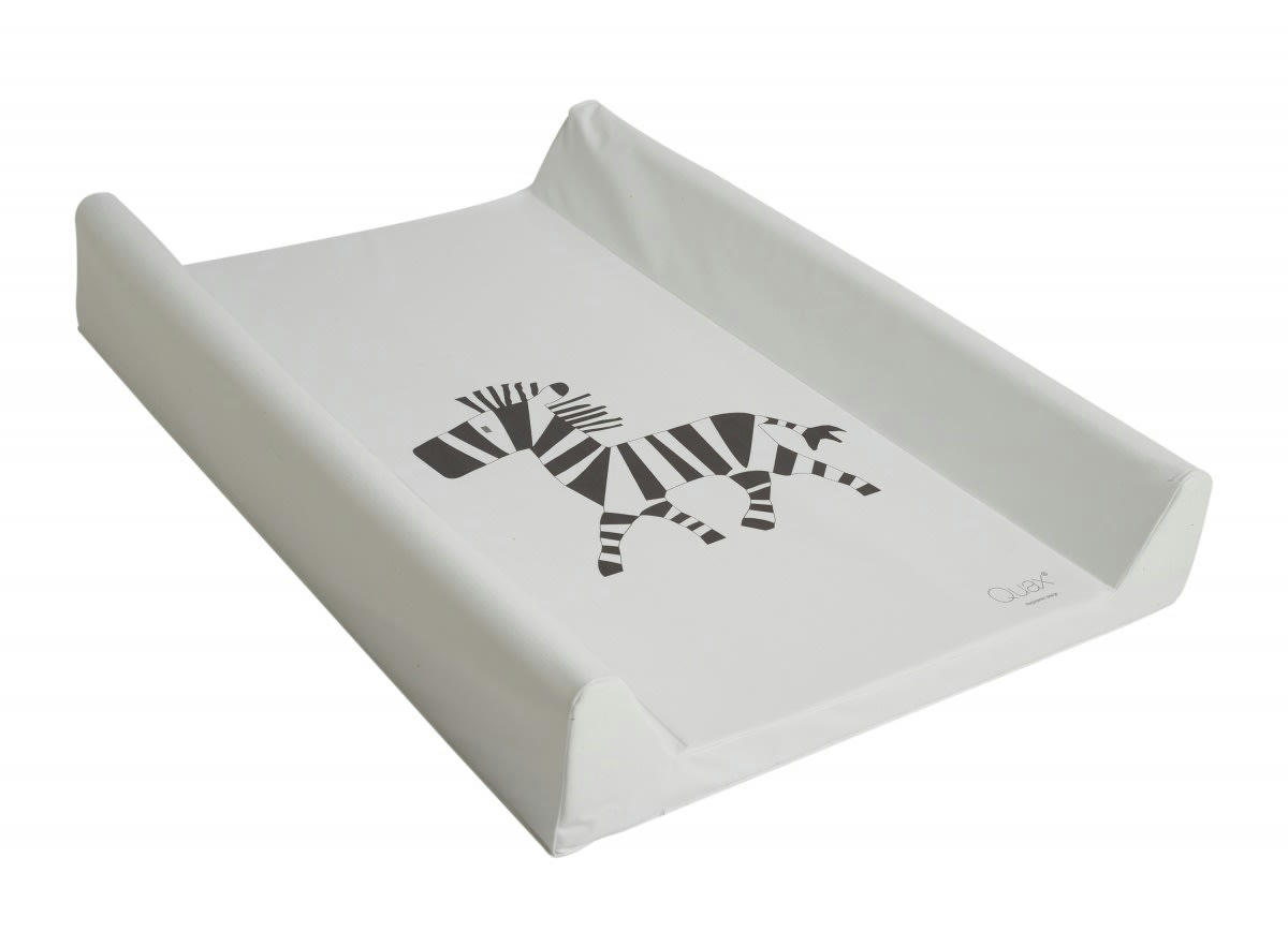TEXTILE - Matelas à langer zèbre blanc