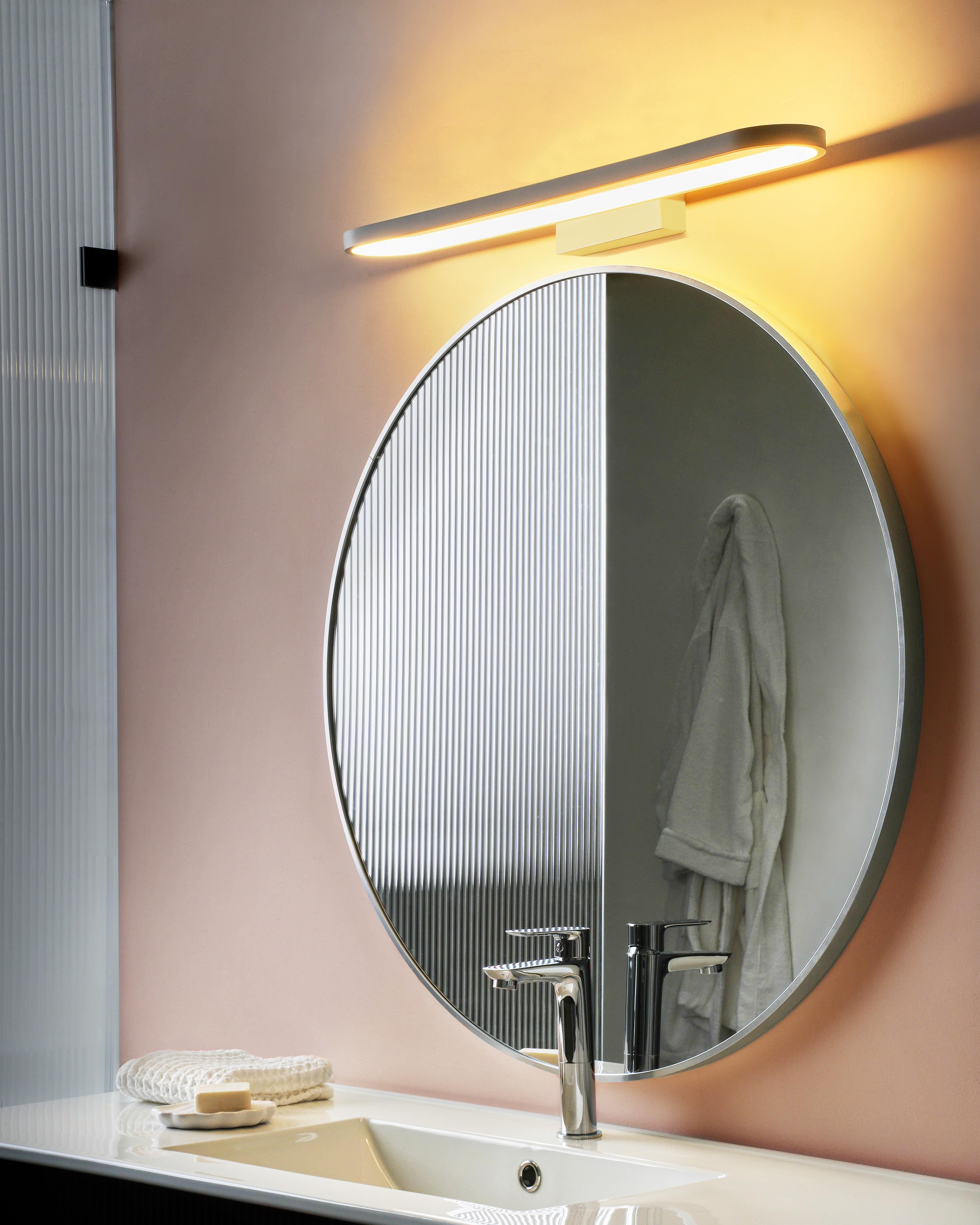 Picture and Mirror LED Light MIDOU Metal White