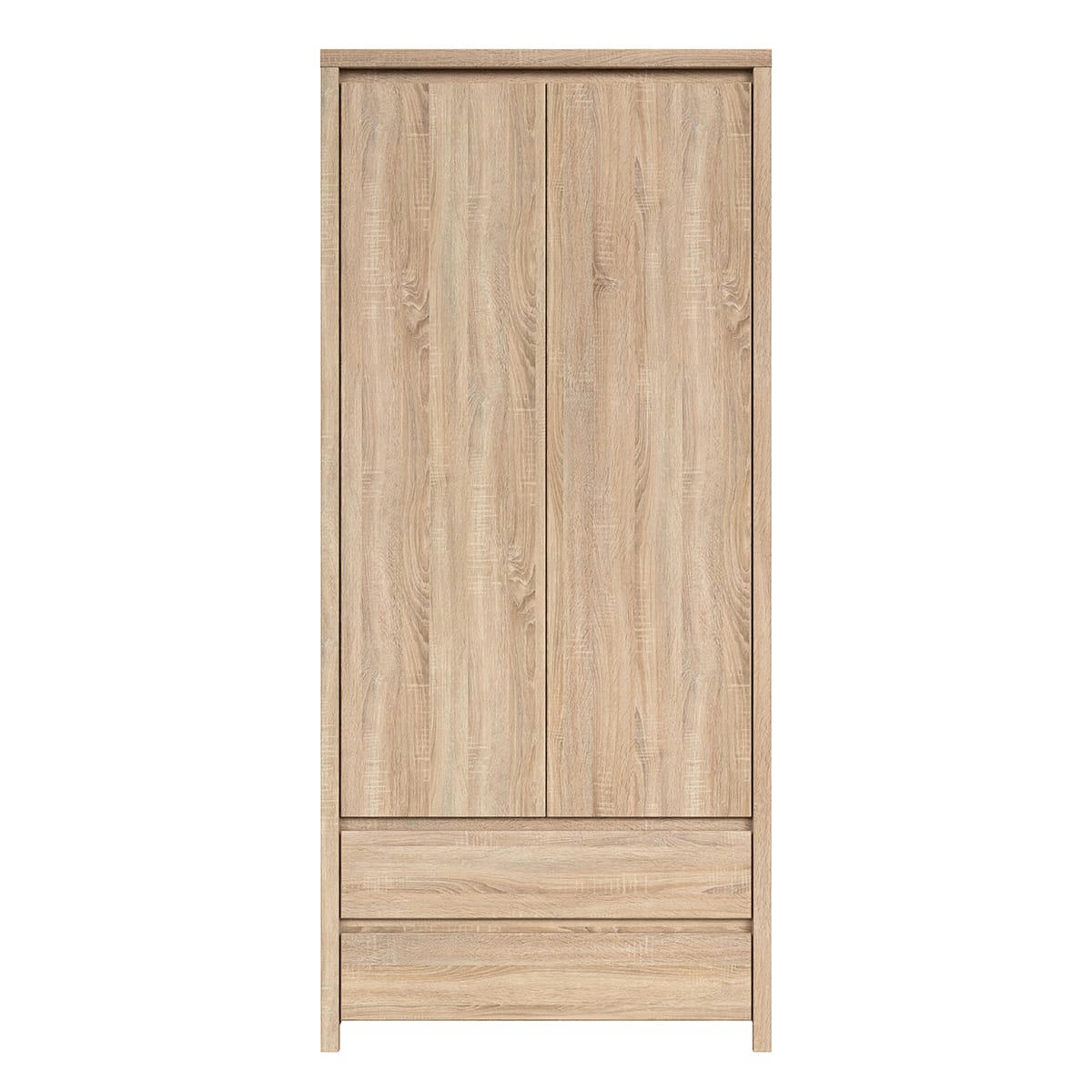 - Armoire 2 portes 2 tiroirs naturelle