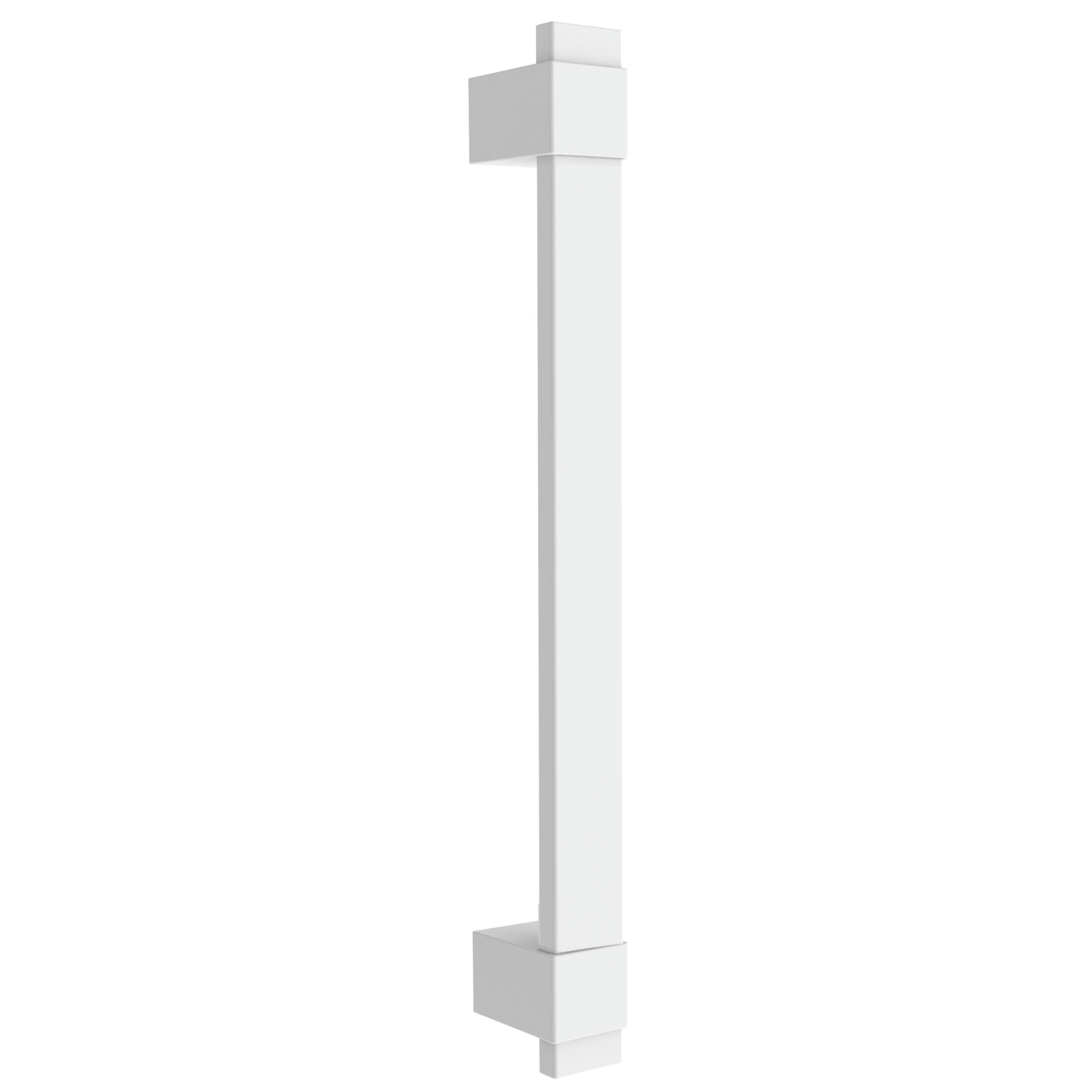 LOFT-GAME - Poignée PMR droite  Acier inoxydable  Blanc  à fixer au mur