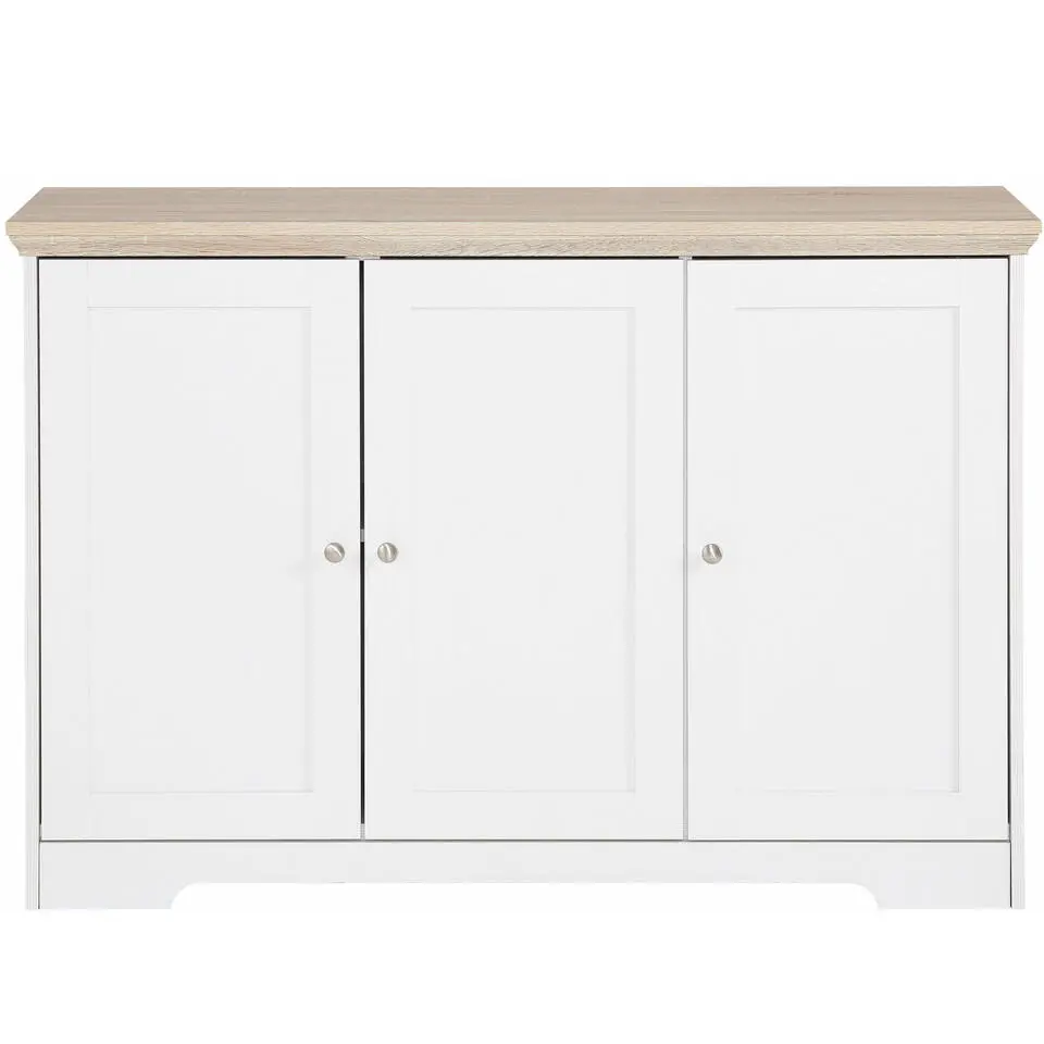 Nanna - Dressoir med 3 deuren in wit hout effect