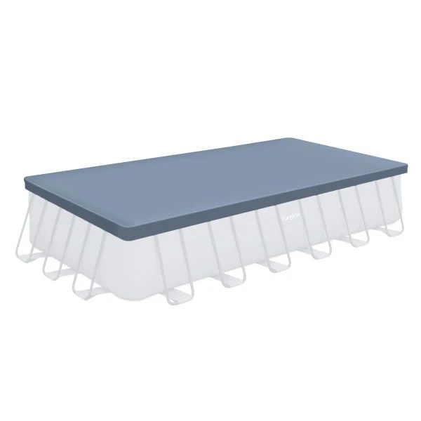 24�� Durable Rectangular Pool Cover for Oasis and Activity Pools, Gray
