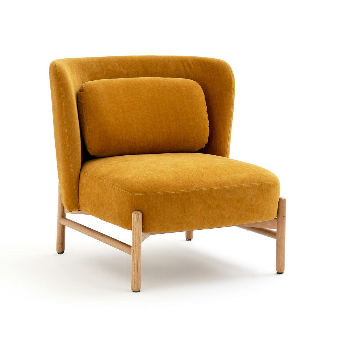 Fauteuil chêne et velours, Pyla