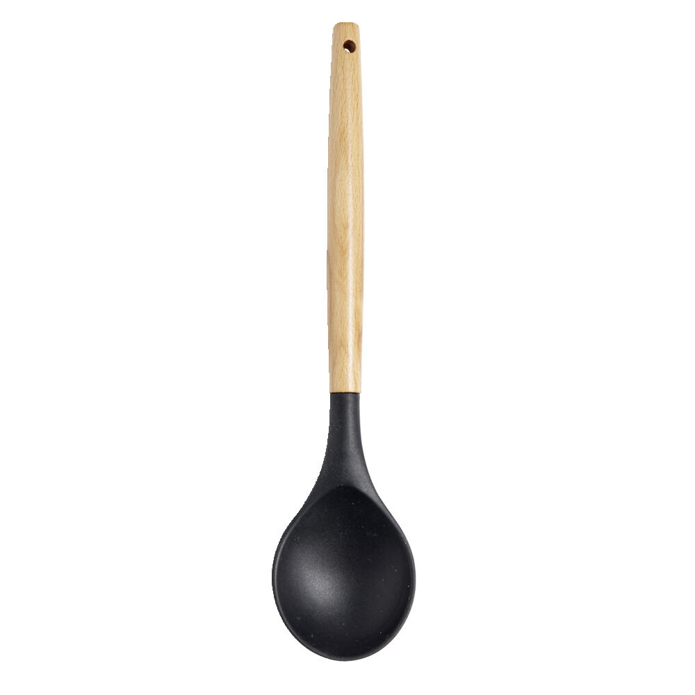 Cuillère à servir en silicone avec manche en bois L.31cm