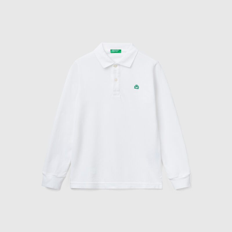 cotton long sleeve polo