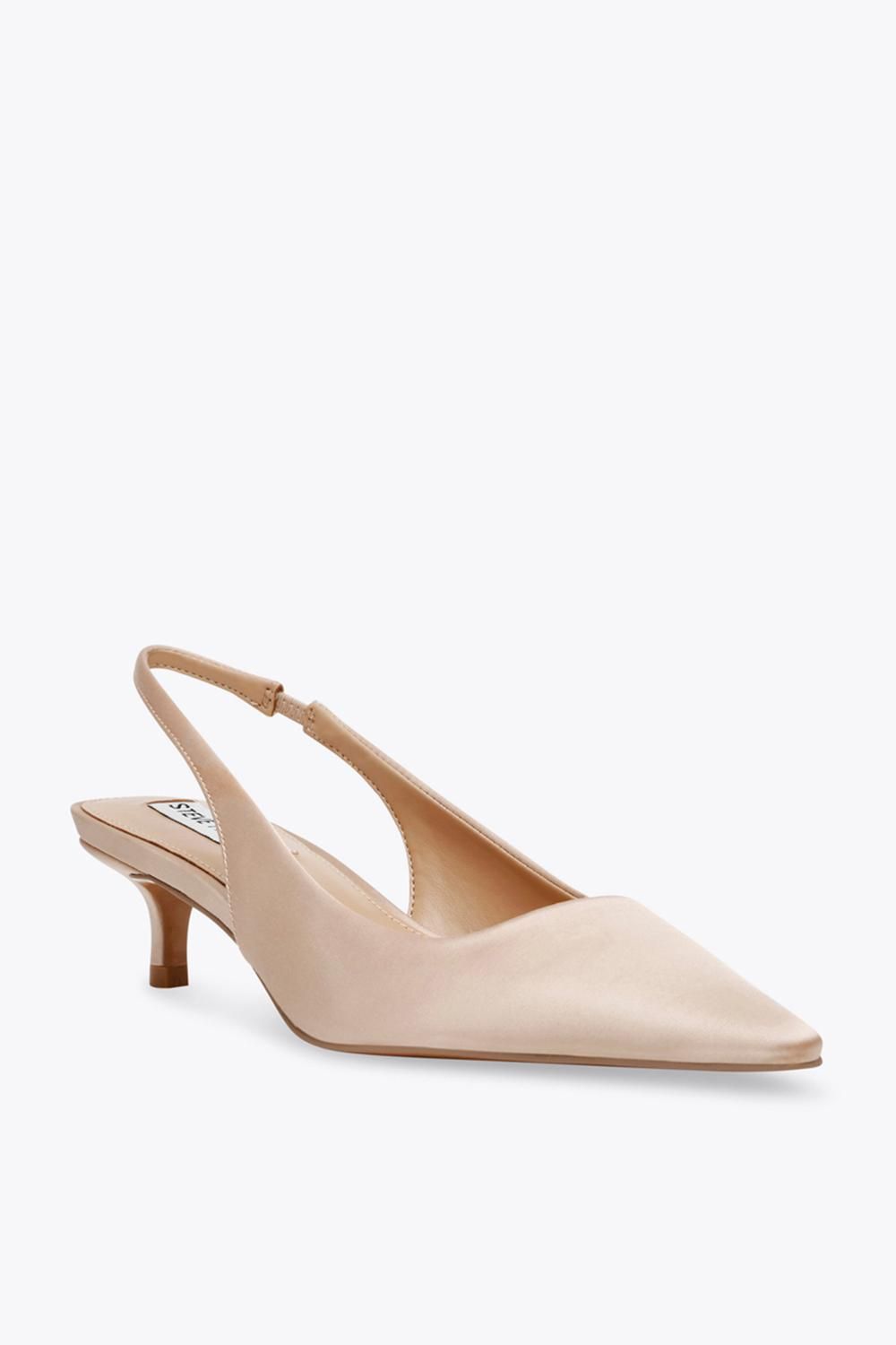 STEVE MADDEN Kari Heel Beige' Fabric Heels