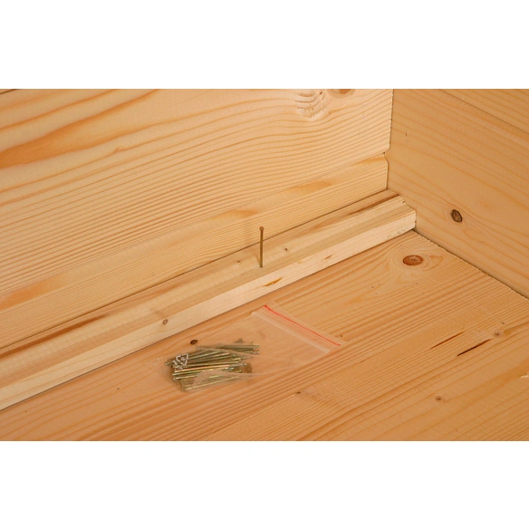 Gartenhaus »Bibertal«, Holz, BxHxT: 350 x 257 x 240 cm (Außenmaße inkl. Dachüberstand)