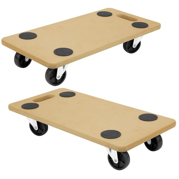 Mount-It! Small Platform Wooden Mover Dolly