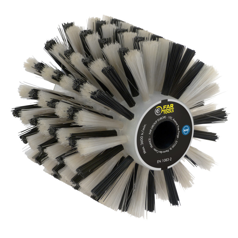 Brosse en fibre plastique pour rénovateur 12 x 10 cm FARTOOLS