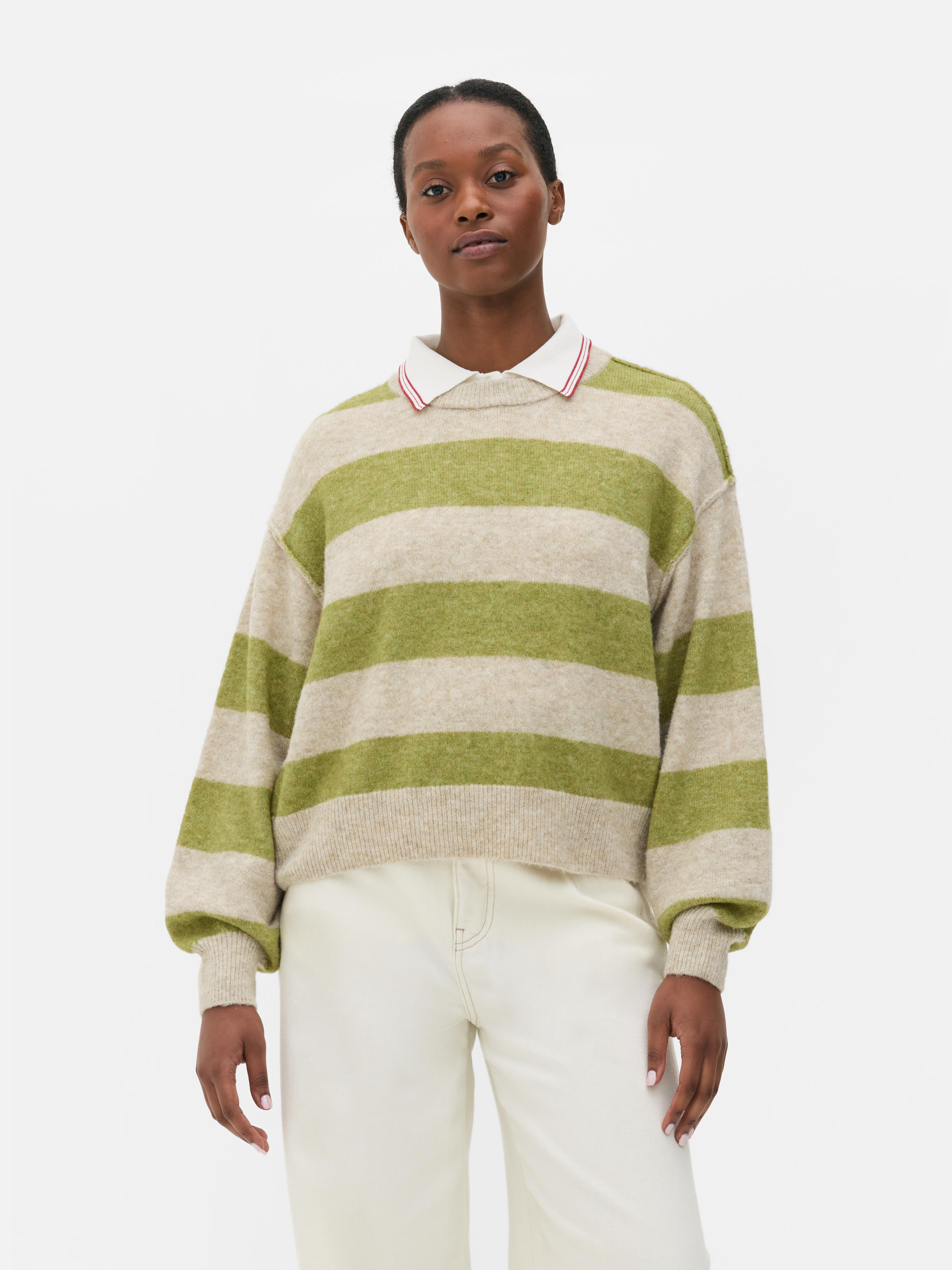 Drop Shoulder Crew Sweater