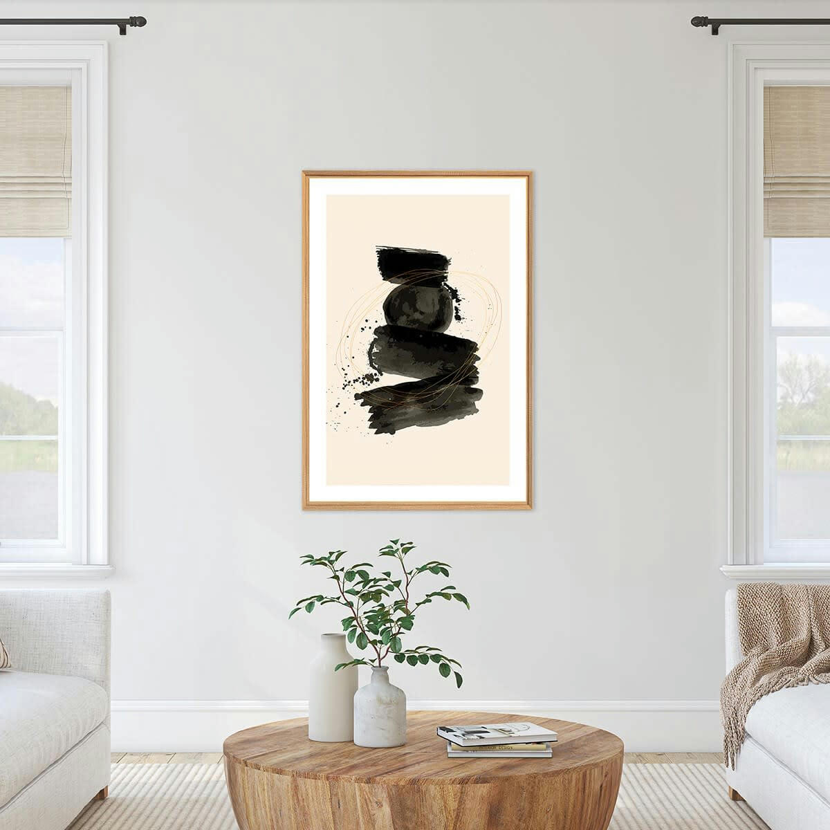 CONTEMPORAIN URBAIN - Tableau mural encadré contemporain 65x97 cm