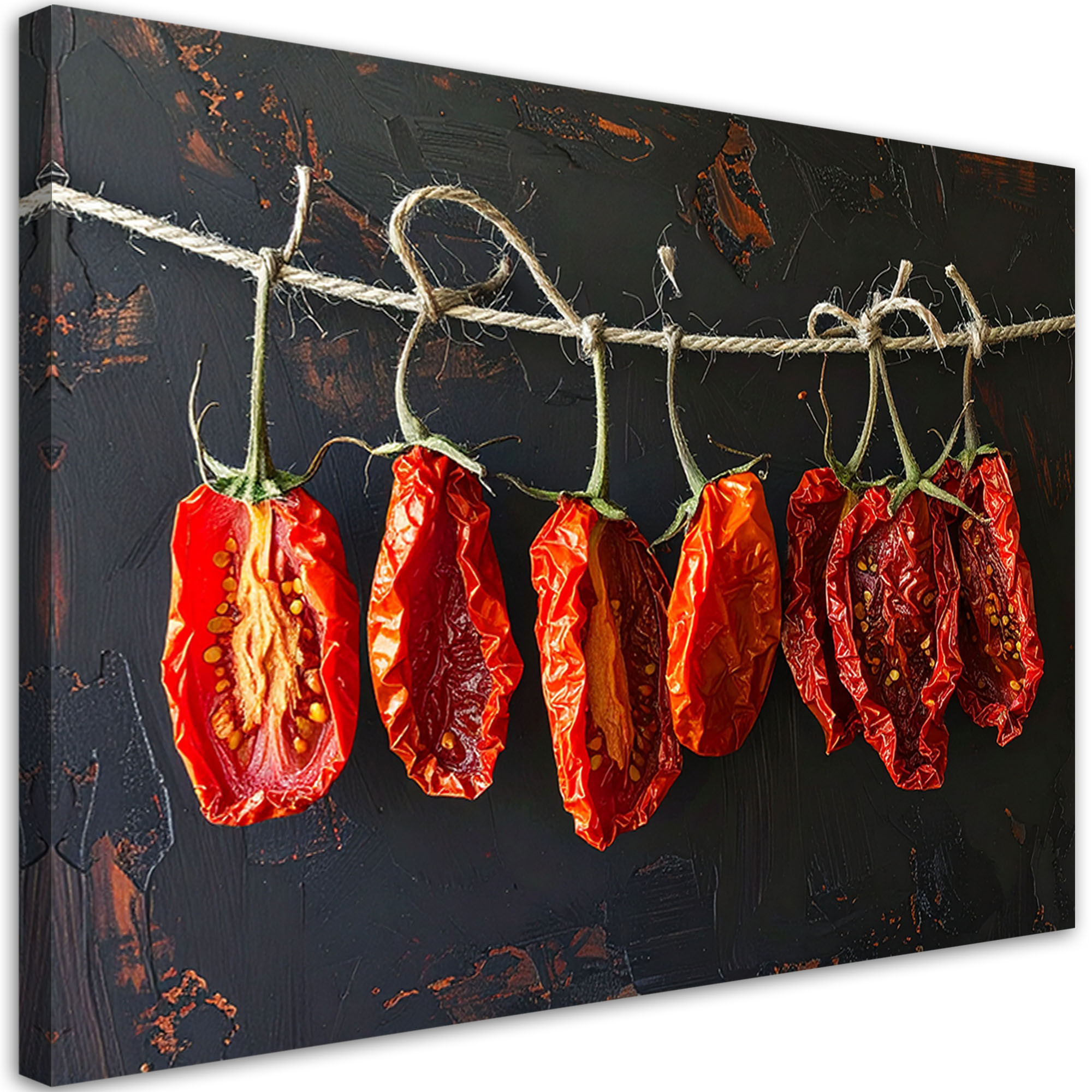 Obraz do kuchni restauracji baru jadalni, Suszone czerwone pomidory 30x20