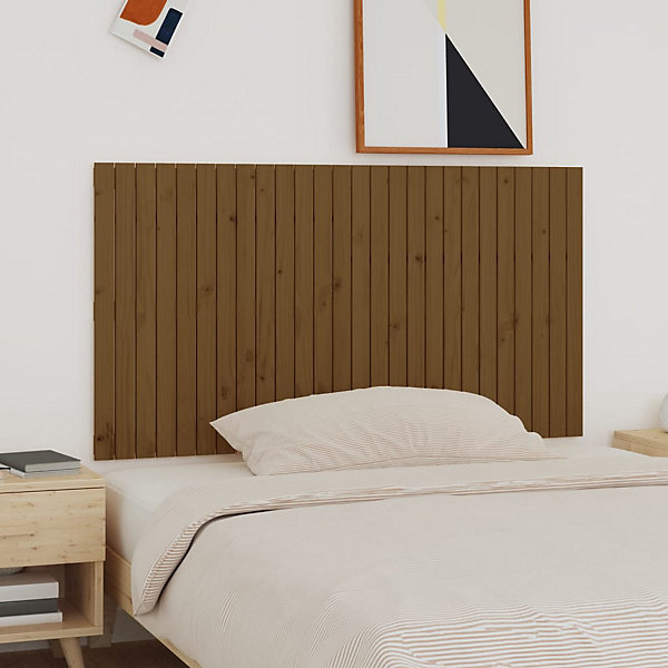 824911 vidaXL Tête de lit murale Marron miel 166x3x90 cm Bois massif de pin
