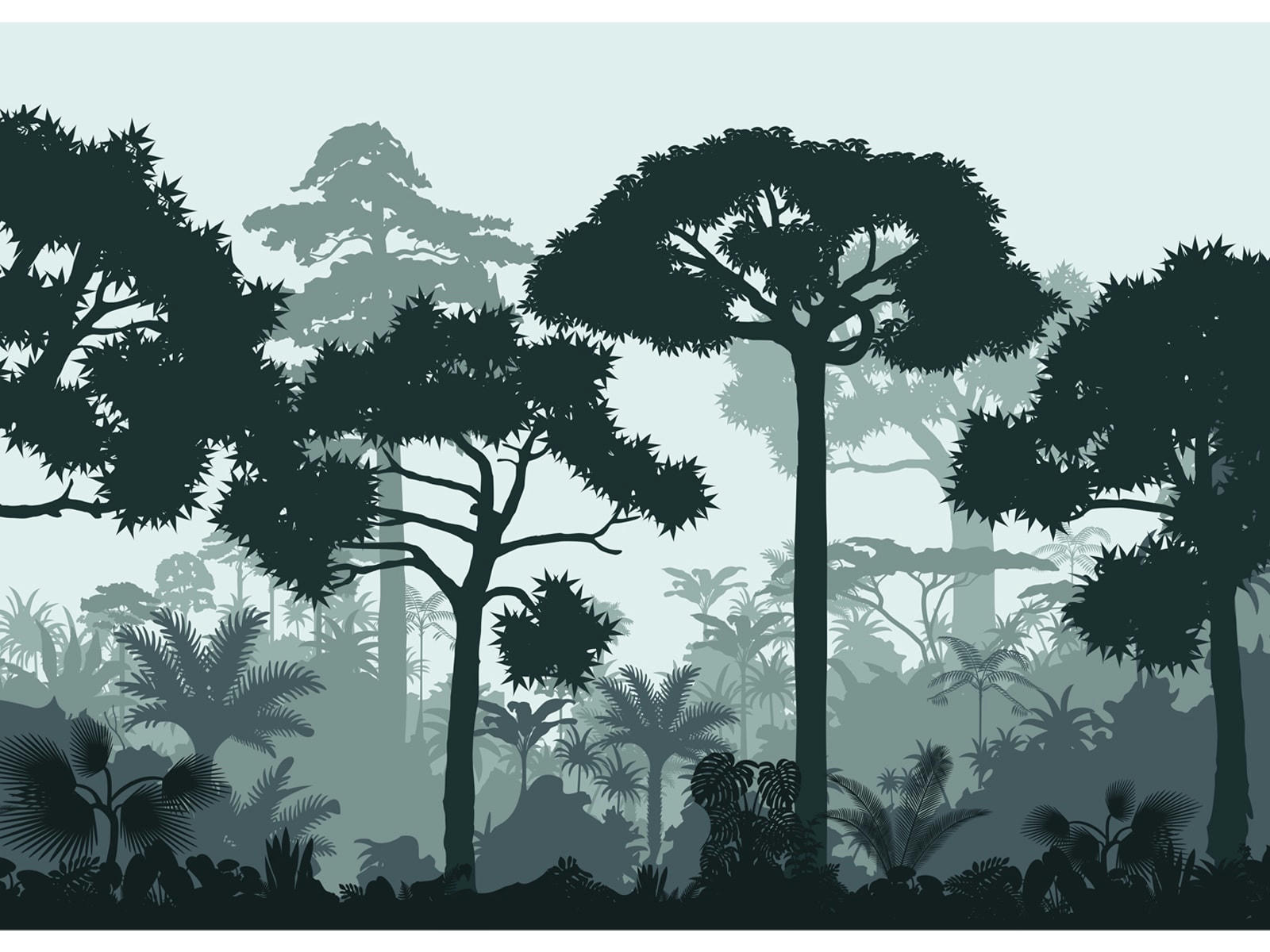 - Papier peint panoramique adhésif Douanier Rousseau 3m50x2m50