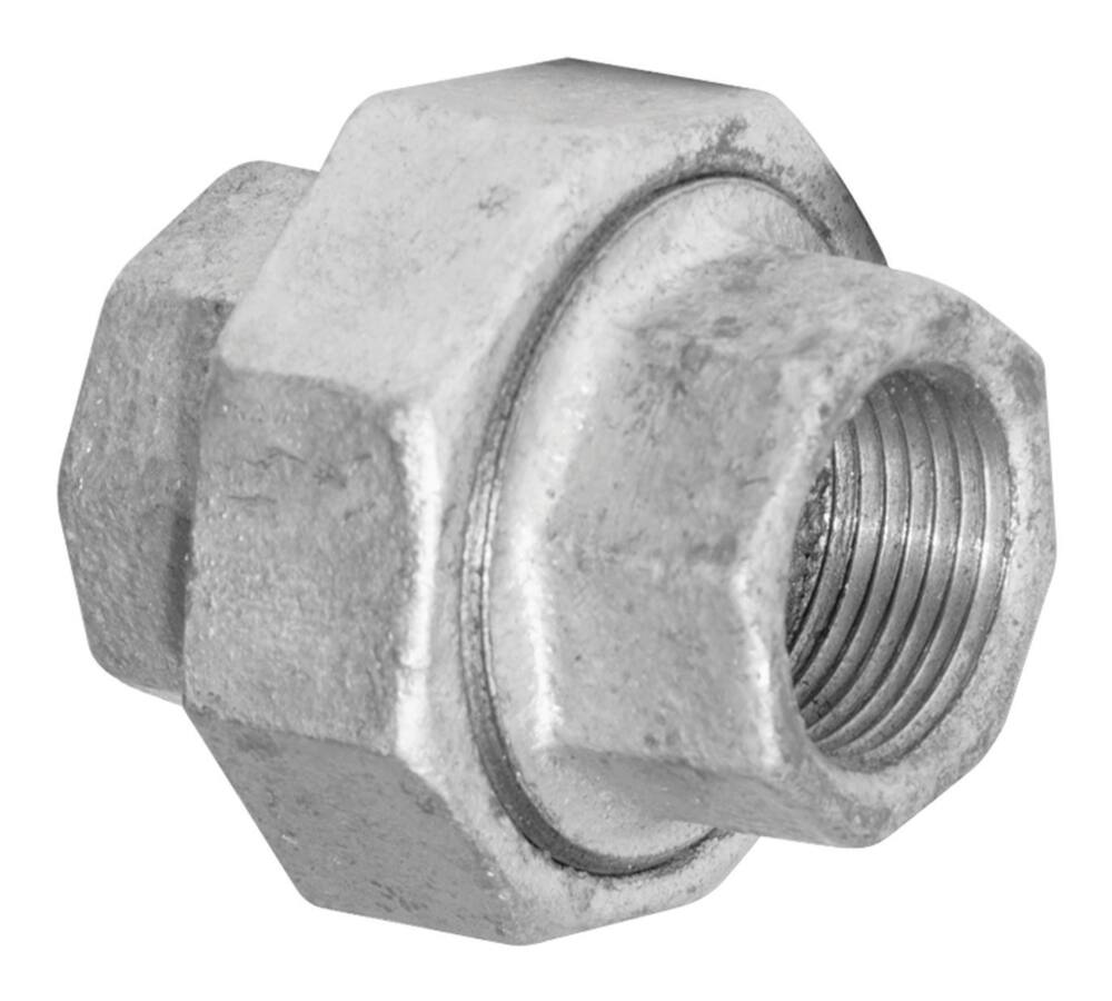 Aqua-Dynamic Galvanized Iron Fitting Union, 1/2-in