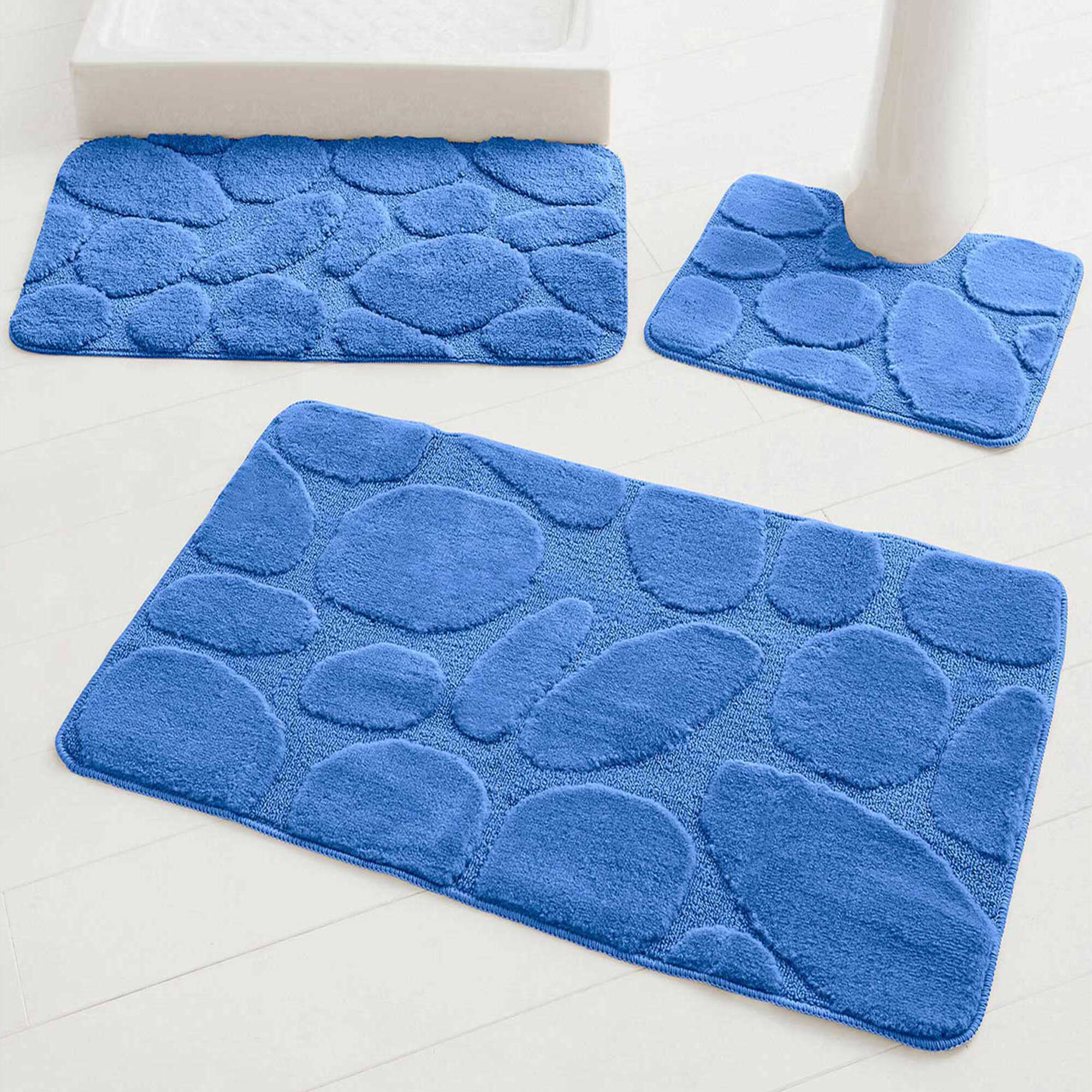 Tapis de bain motif galets