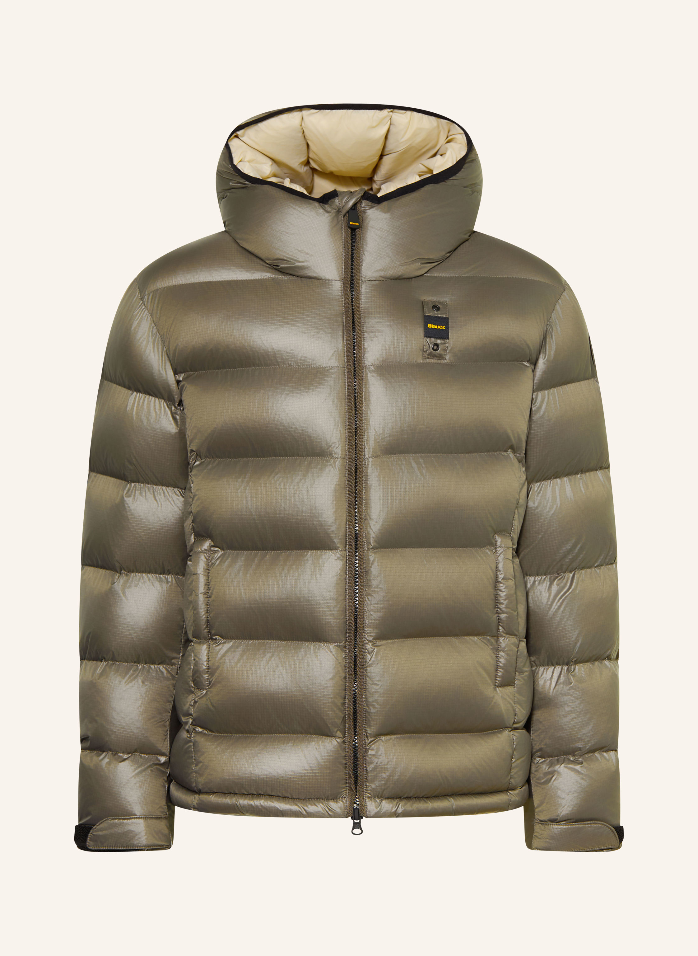 Blauer Steppjacke