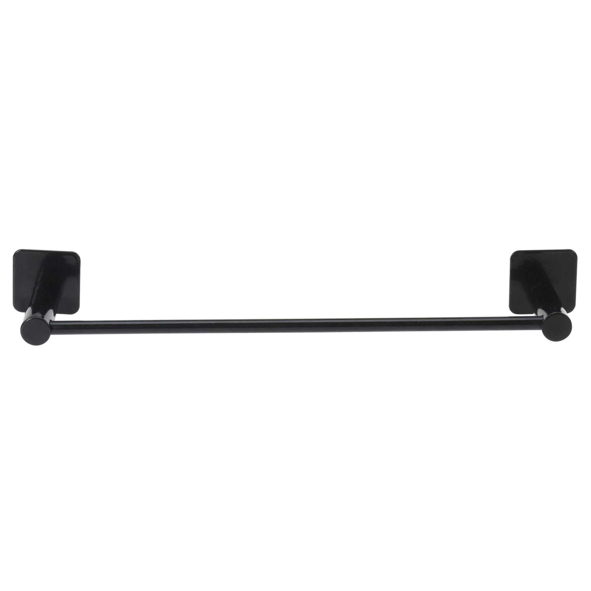 - Porte-serviettes mural en métal noir 42.3x5x7.2cm