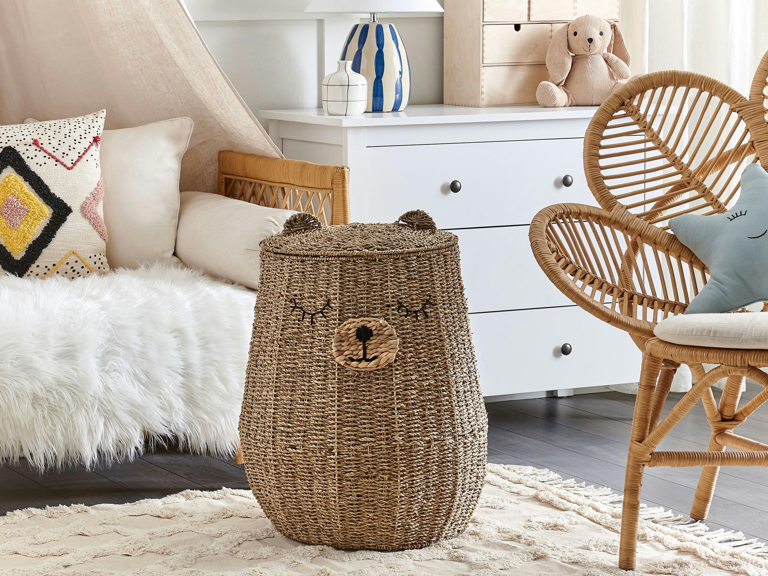 FULAN - Panier ours en herbier marin naturel