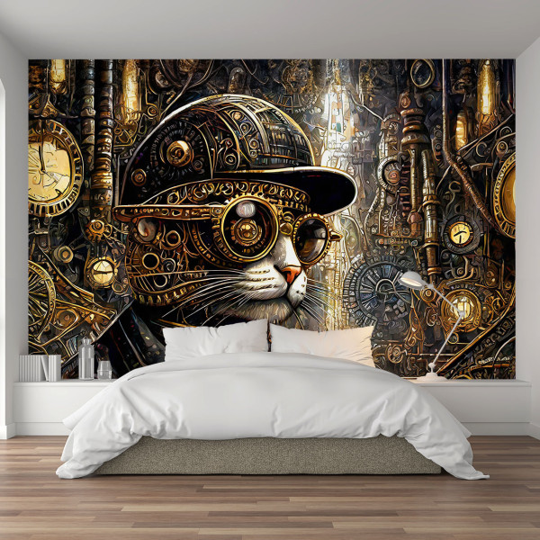 Feeby Fototapeta Kot Steampunk