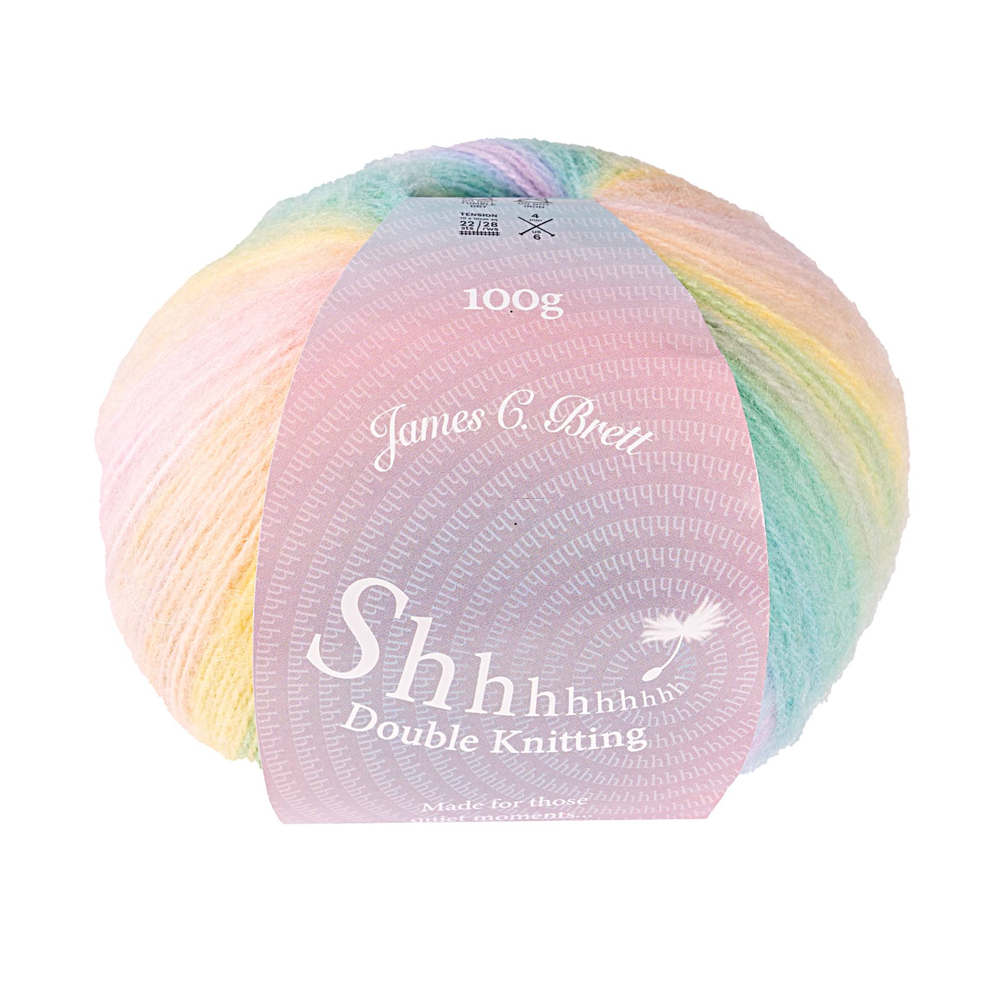 James C Brett Pretty Pastel Shhh DK Yarn 100g