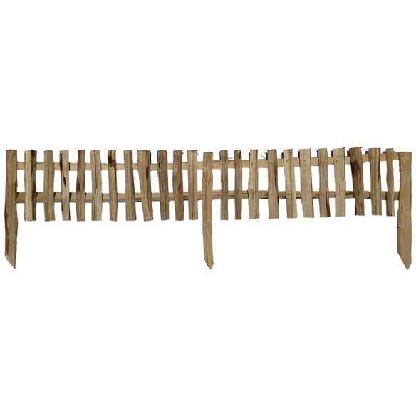 Beetbegrenzung, Naturzaun, BxHxL: 5 x 20 x 120 cm