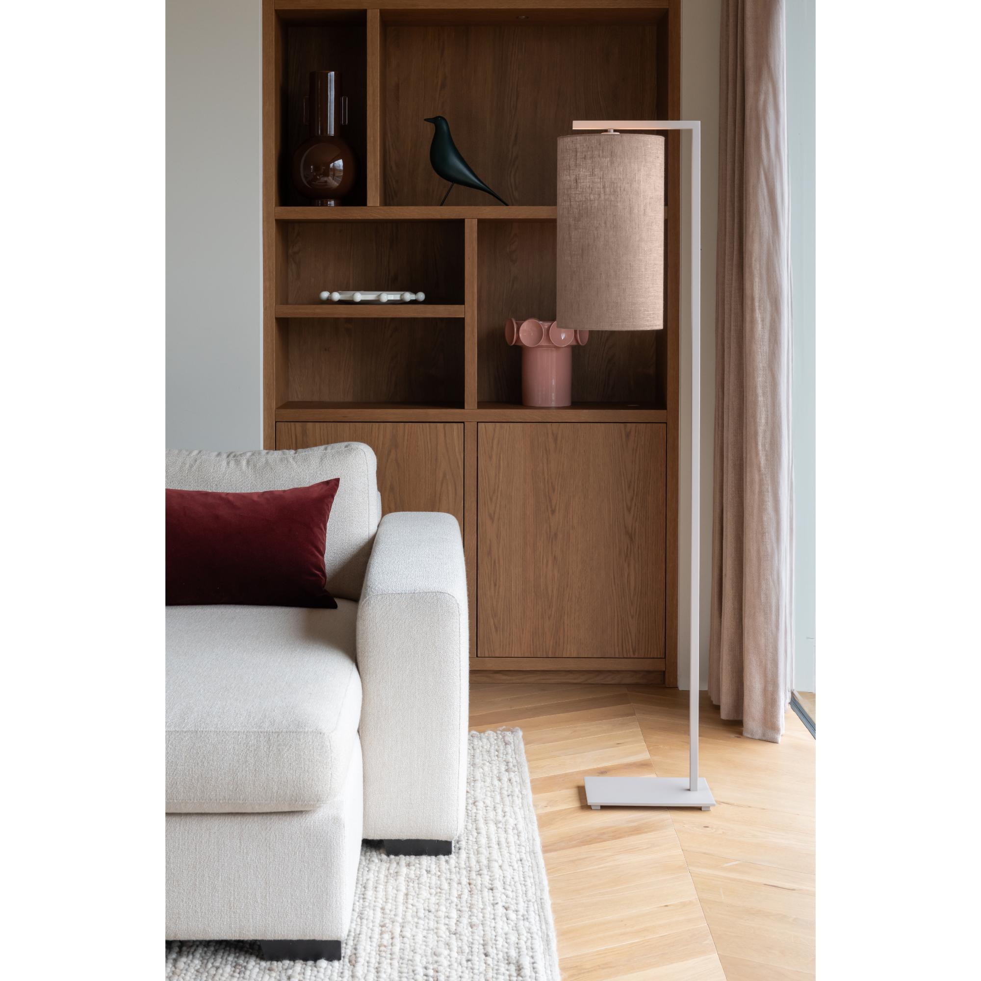 it's about RoMi Boston Vloerlamp Ø 25 cm - Bruin / Dark Sand