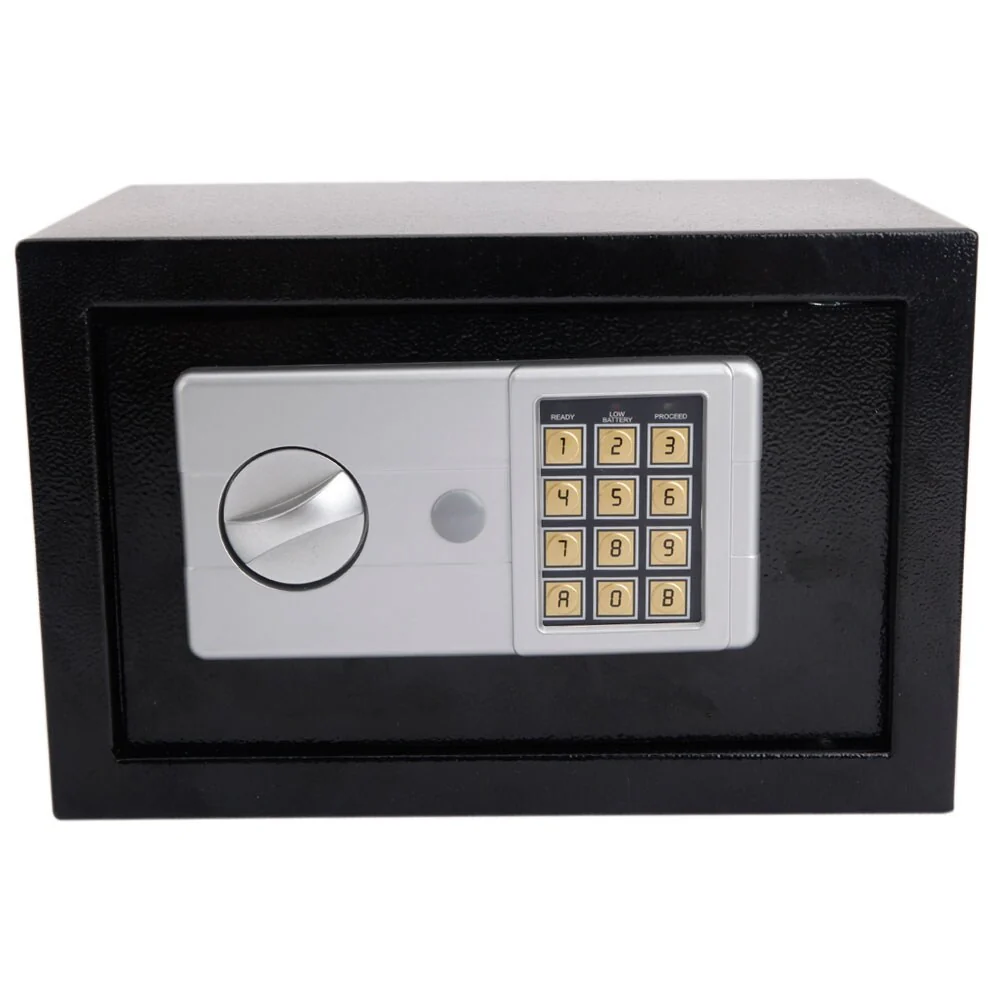 Small Black Digital Electronic Safe Box Keypad Lock Home Office Hotel Gun
