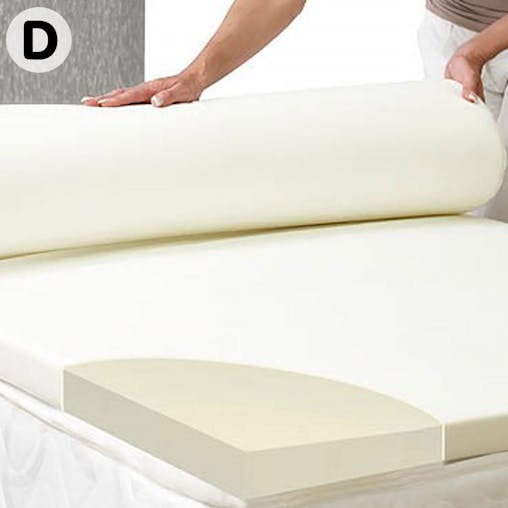 NNEDPE Laura Hill High Density Mattress foam Topper 5cm - Double