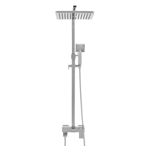 Zestaw prysznicowy CUBE-30 do wanny chrom bateria deszczownica 30 cm -Yoka