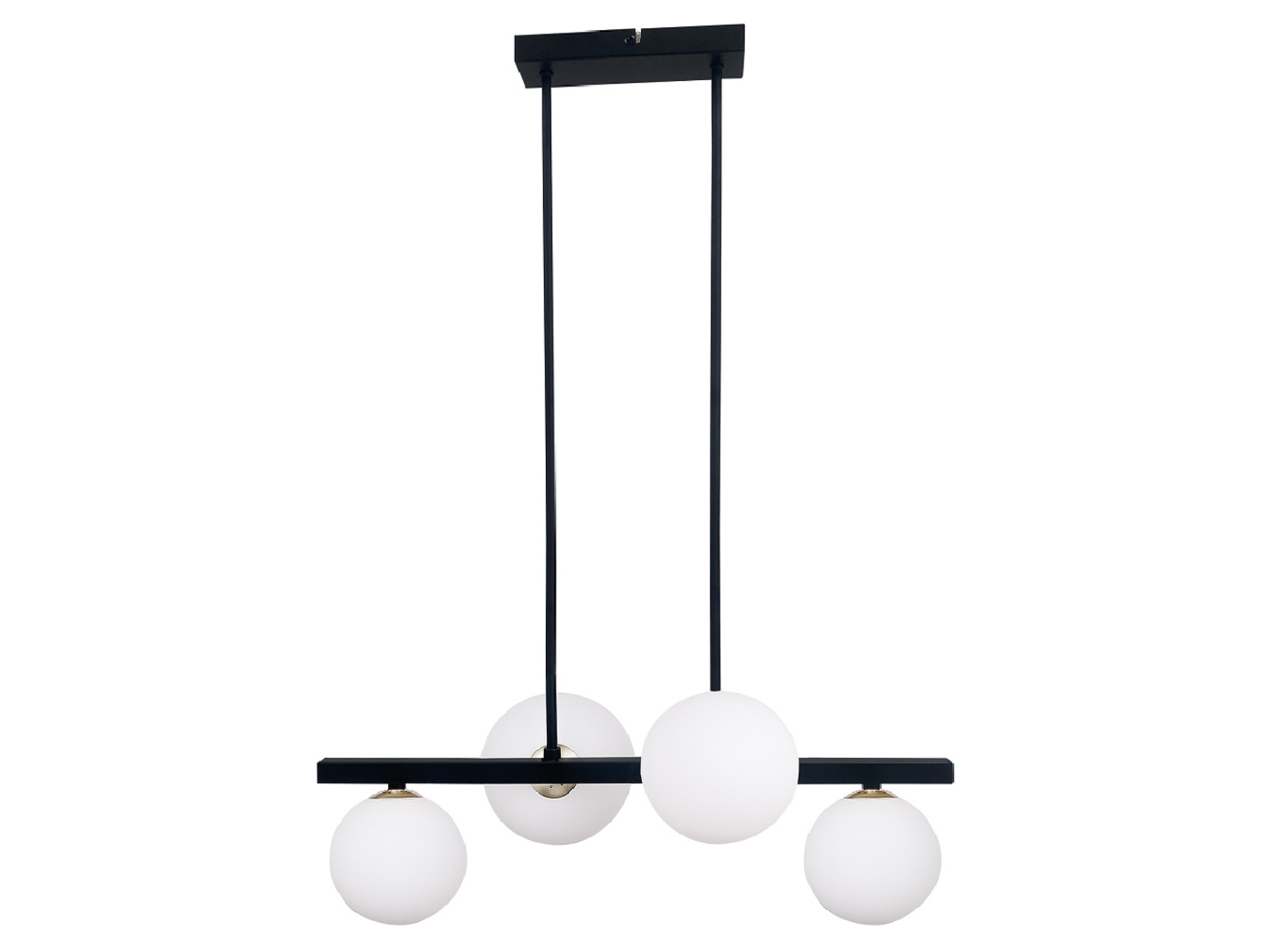 Lampa wisząca Kama 4-punktowa metalowa czarna