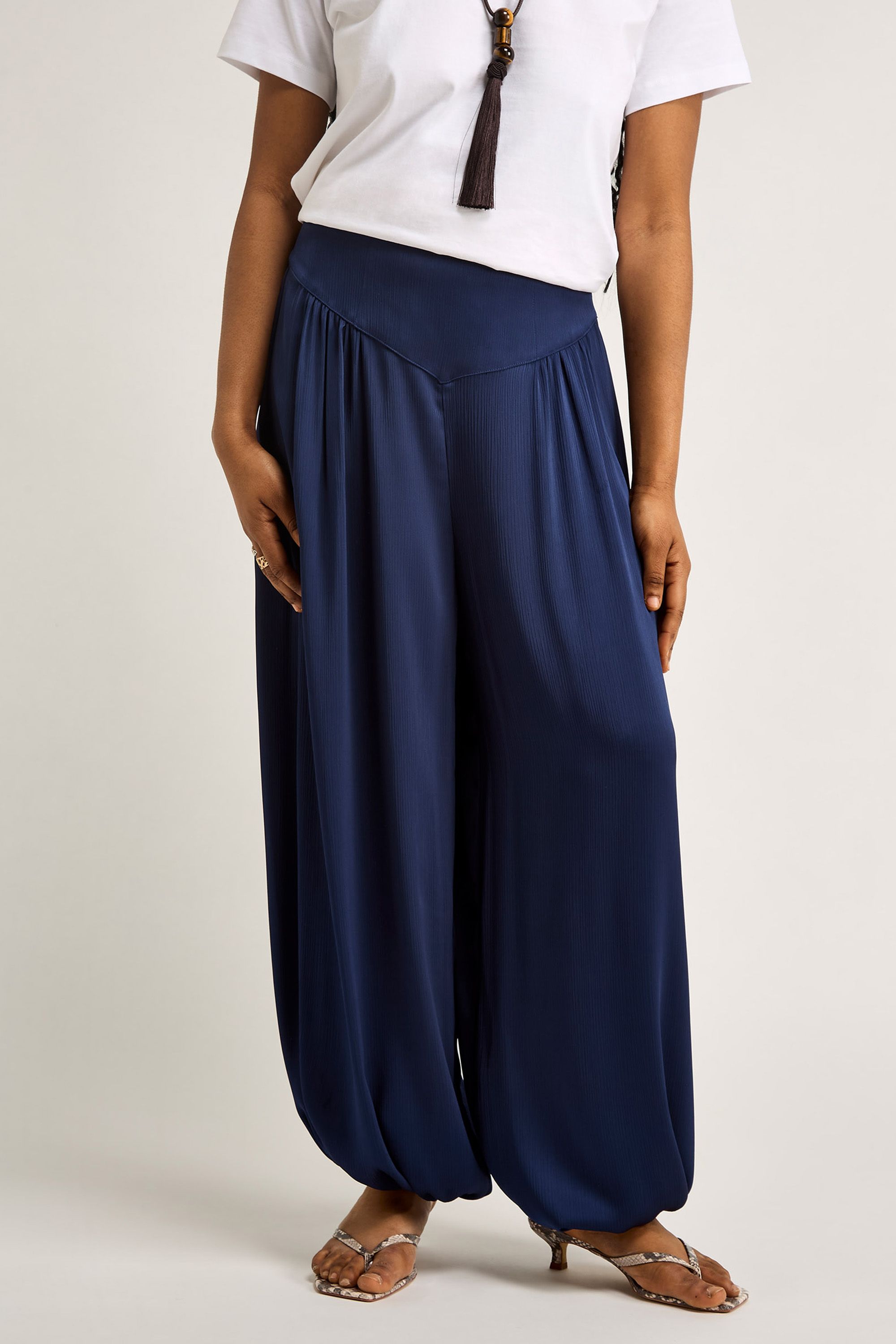 GWD by GEORGE W. DAVIES GWD Tula Satin Trouser Navy